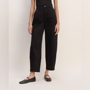 Everlane Utility Barrel  Pants Black 12T